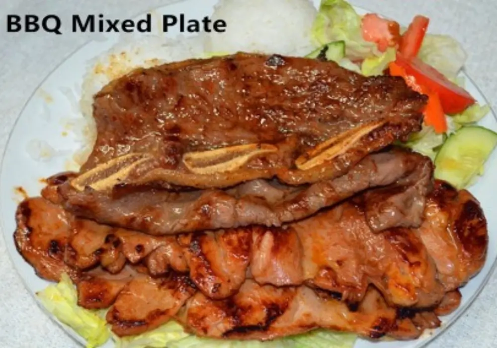 BBQ Mixed Plate at Asian Fusion Restaurant, a Asian Fusion Restaurant in Waipahu
