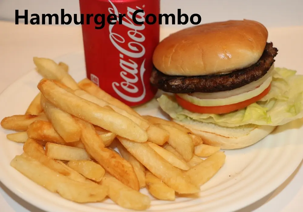 Hamburger Combo at Asian Fusion Restaurant, a Asian Fusion Restaurant in Waipahu